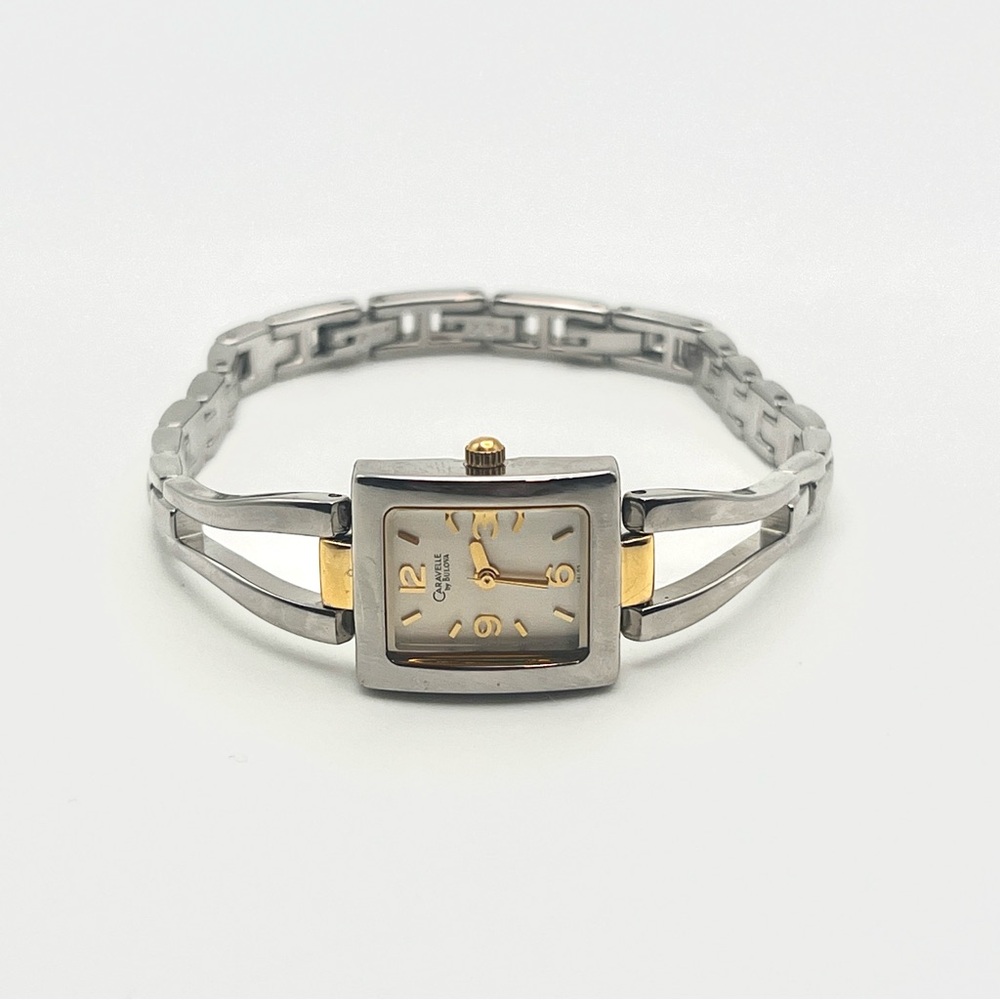 Caravelle by Bulova Womens Watch Two-Tone 6.75" New Battery - Picture 2 of 13